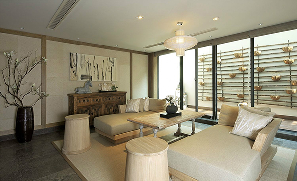 新中式裝修設(shè)計，會舍裝修設(shè)計圖(五)