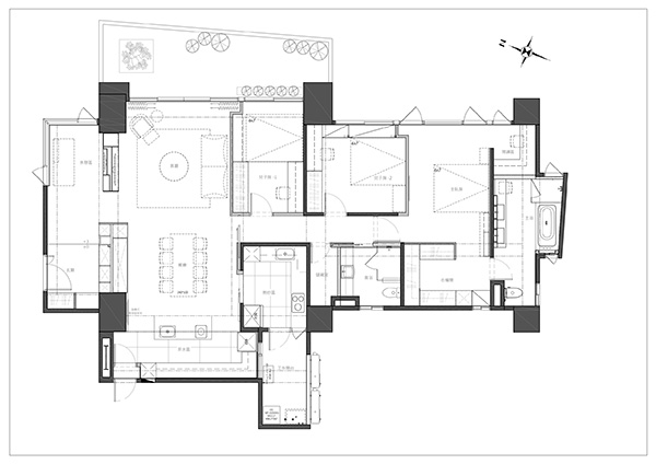 新中式裝修設(shè)計，會舍裝修設(shè)計圖(十一)