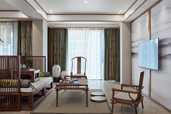會舍裝修設(shè)計圖，新中式會舍裝修（三）