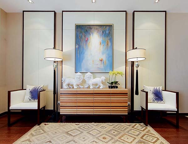 新中式裝修設計，裝修設計會舍圖(四)
