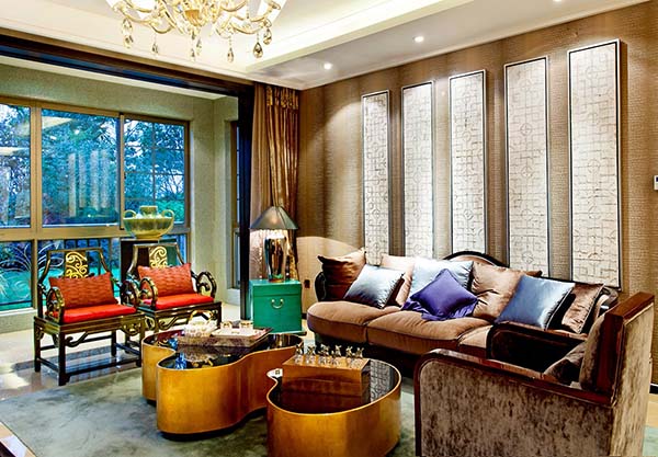 新中式裝修設(shè)計，裝修設(shè)計會舍圖(五)