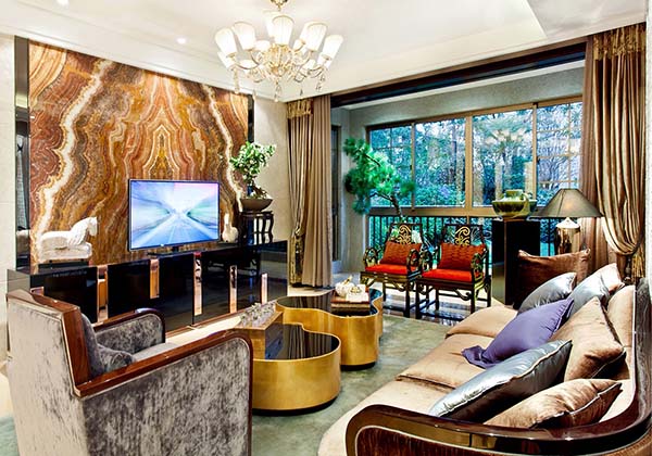 新中式裝修設(shè)計，裝修設(shè)計會舍圖(五)