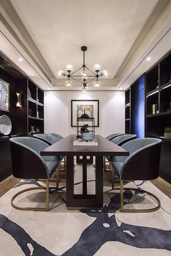 新中式裝修設(shè)計，裝修設(shè)計會舍圖(八)