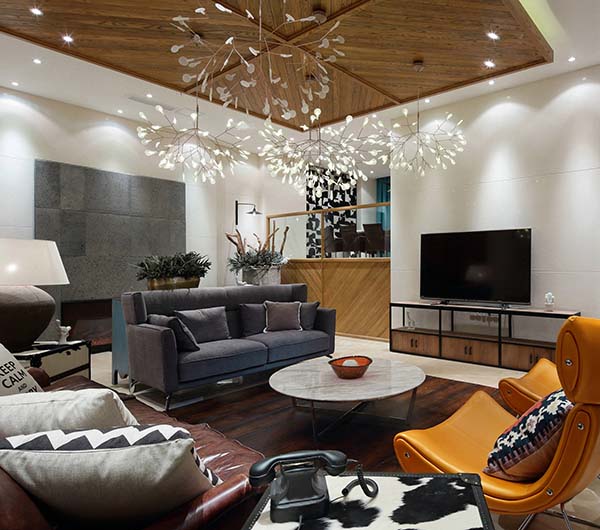 新中式裝修設(shè)計(jì)，裝修設(shè)計(jì)會(huì)舍圖(九)