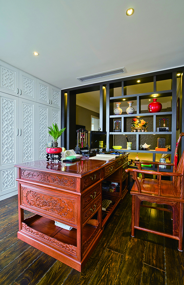 會舍荷塘月色風格的裝修設計，新中式裝修設計