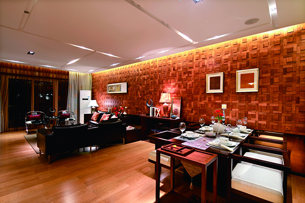 金沙西園，新中式會舍裝修設(shè)計