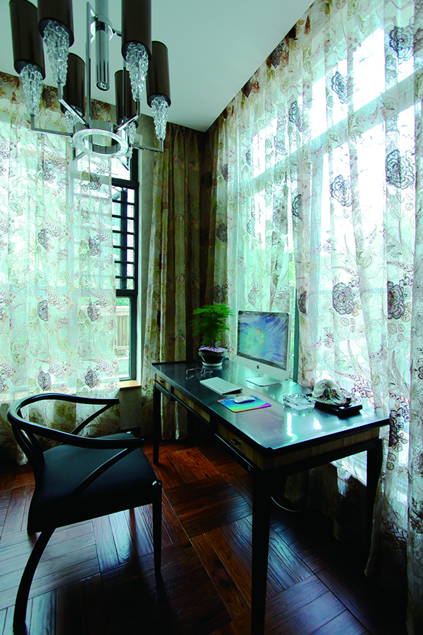 中天花園，簡約新中式家裝別墅樣板房