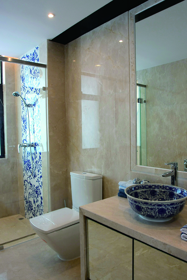 新中式別墅裝修設(shè)計，愛上青花瓷