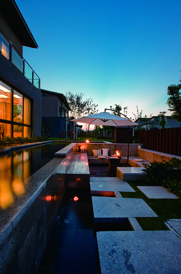 高爾夫別墅，新中式裝修別墅