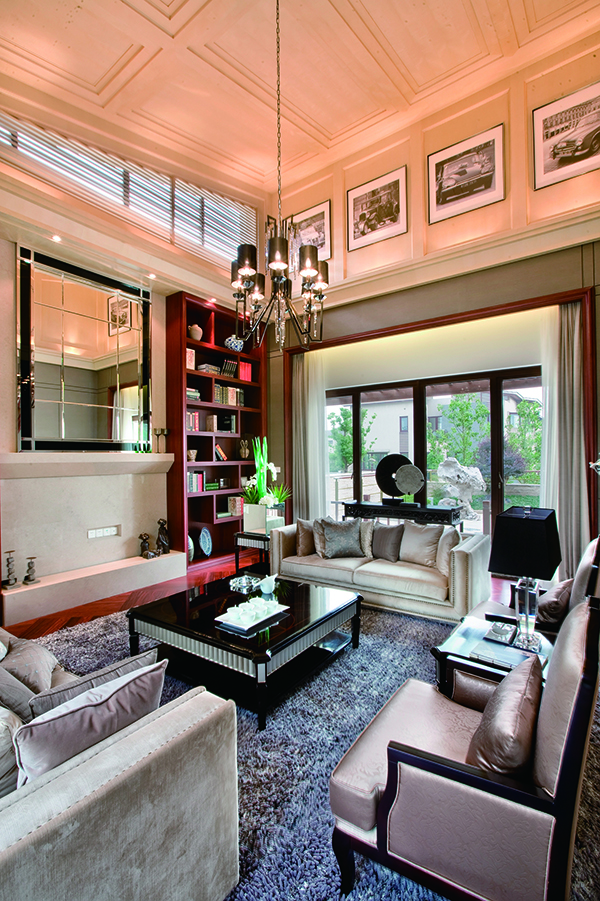 高爾夫別墅，新中式裝修別墅