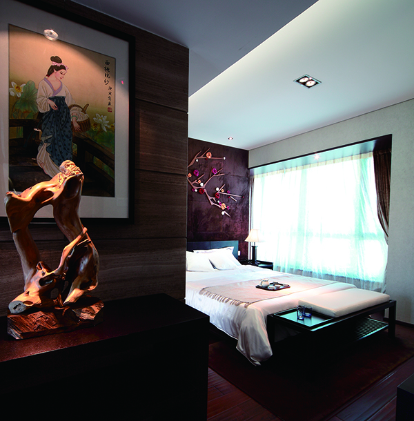 新中式別墅裝修，天邑灣樣板圖