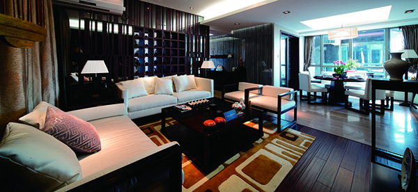 新中式別墅裝修，天邑灣樣板圖