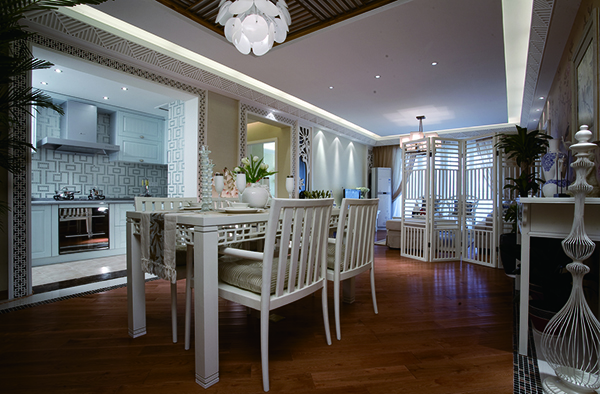 會舍裝修設計新中式裝修設計，金色港灣