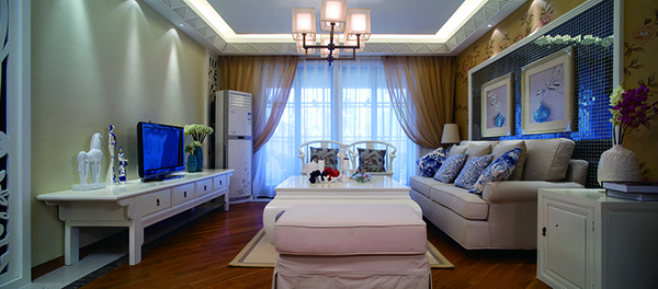 會舍裝修設計新中式裝修設計，金色港灣