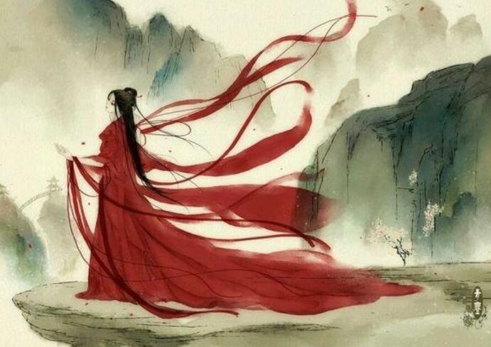 女衣女子，韶華傾負