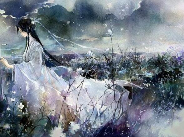 白衣女子，傾城傾國