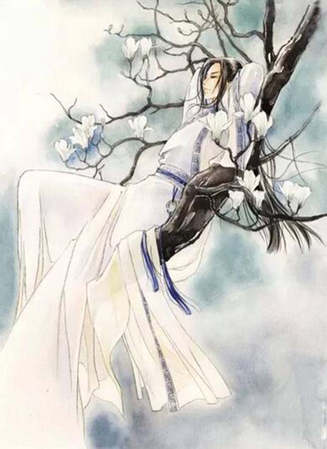 古風(fēng)圖片，白衣翩翩公子