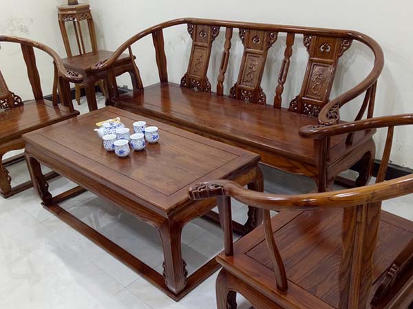 仿古家具中式實(shí)木皇宮椅太師椅沙發(fā)椅組合