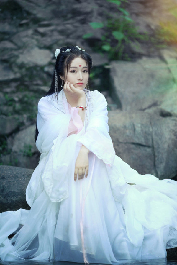 漢服 對(duì)襟齊胸襦裙