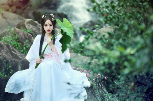 漢服 對(duì)襟齊胸襦裙