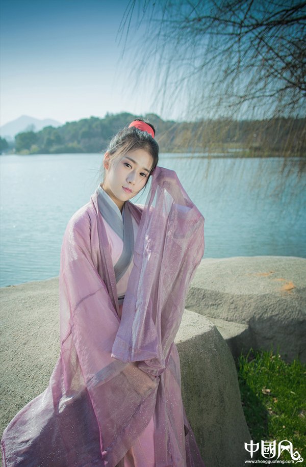 漢服魏晉風立領大袖衫