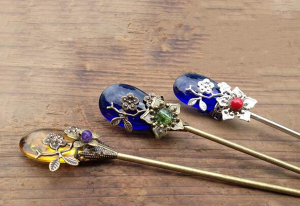 大水滴古典家佳樂文學盤發(fā)發(fā)簪單簪