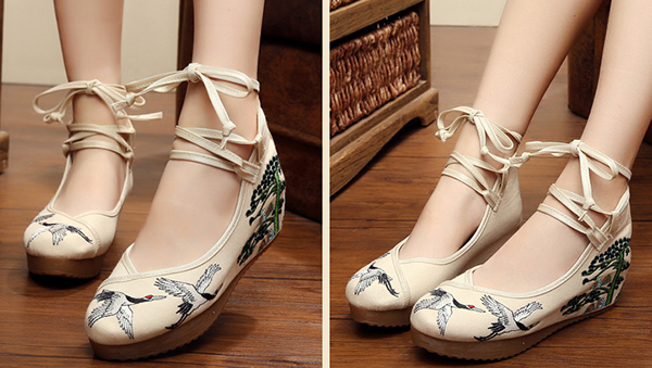 漢服鞋子 家佳樂文學(xué)古裝繡花鞋