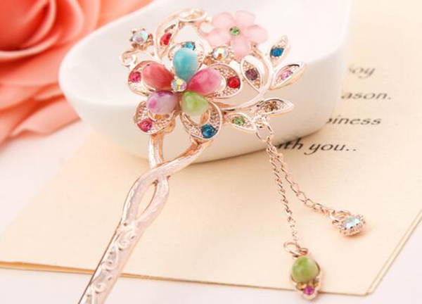 家佳樂文學(xué)發(fā)簪 流蘇步搖發(fā)簪