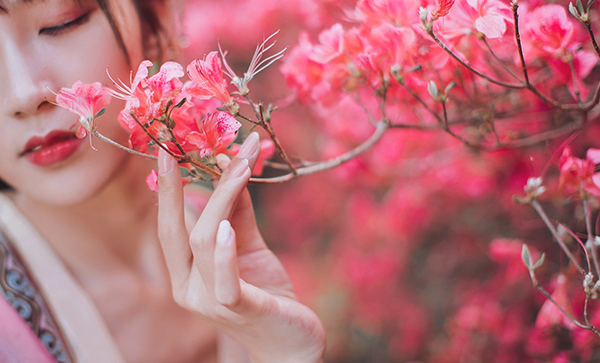 花不負儂，古裝女子攝影照片