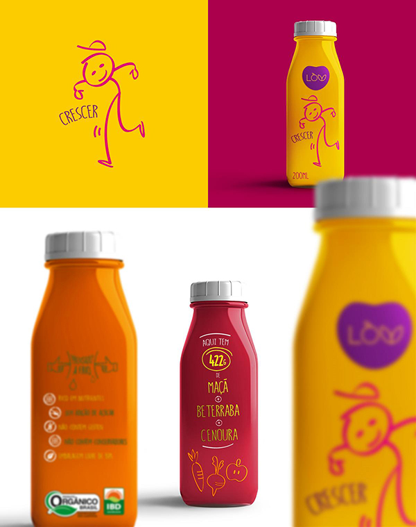 果蔬汁包裝設(shè)計(jì)圖，創(chuàng)意果蔬產(chǎn)品包裝