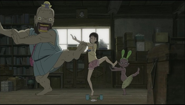 動(dòng)漫圖片，《給桃子的信》女主與三只妖怪