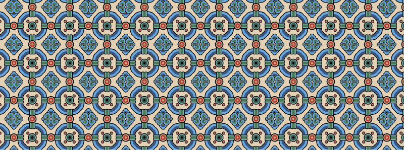 中國傳統(tǒng)明代服飾環(huán)環(huán)相扣圖案，矢量素材