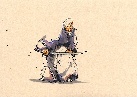 日本勝亦勇水墨功夫中華武術(shù)插畫(huà)(一)