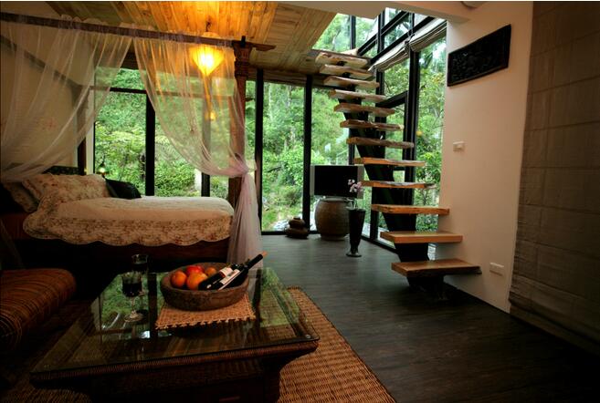 花蓮回音谷森林，民宿玻璃房民宿