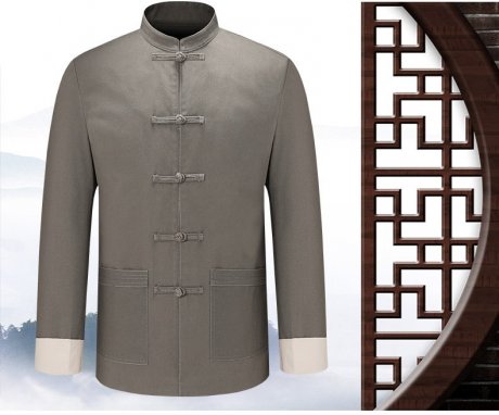 簡約大氣家佳樂文學(xué)長袖唐裝