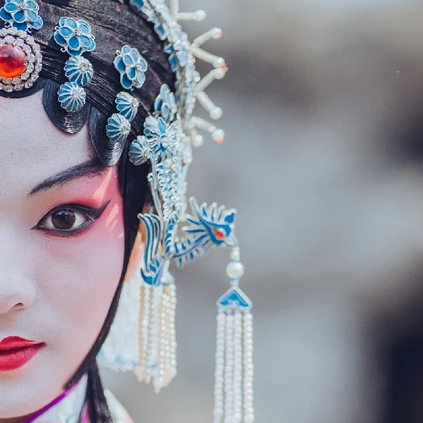 一組京劇戲曲花旦頭像，唯美古風(fēng)真人頭像