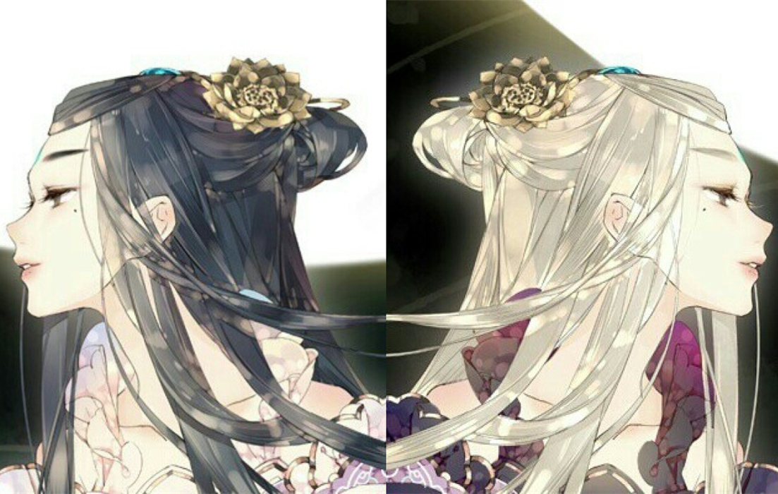 動漫古風女子閨蜜頭像，好姐妹qq頭像