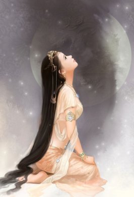 古風(fēng)插畫(huà)：相思樹(shù)底說(shuō)相思精美手繪插畫(huà)