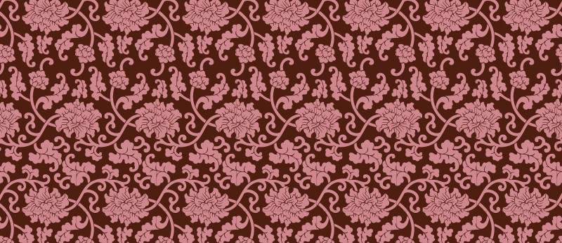 中國傳統(tǒng)織錦圖案與配色五，矢量素材AI圖片