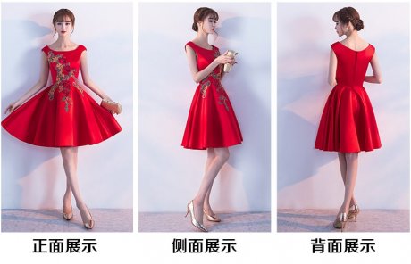 時(shí)尚家佳樂文學(xué)中式禮服，芍藥繡花新娘結(jié)婚禮服