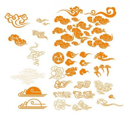 家佳樂(lè)文學(xué)古典祥云矢量ai圖片