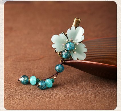 復(fù)古風(fēng)葉子發(fā)夾，素雅氣質(zhì)頭飾