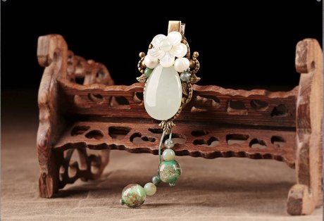 古典簡約小清新發(fā)夾，優(yōu)雅水滴復古發(fā)飾頭飾