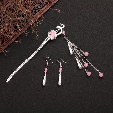 鳳凰盤發(fā)發(fā)釵步搖，精致唯美古風頭飾