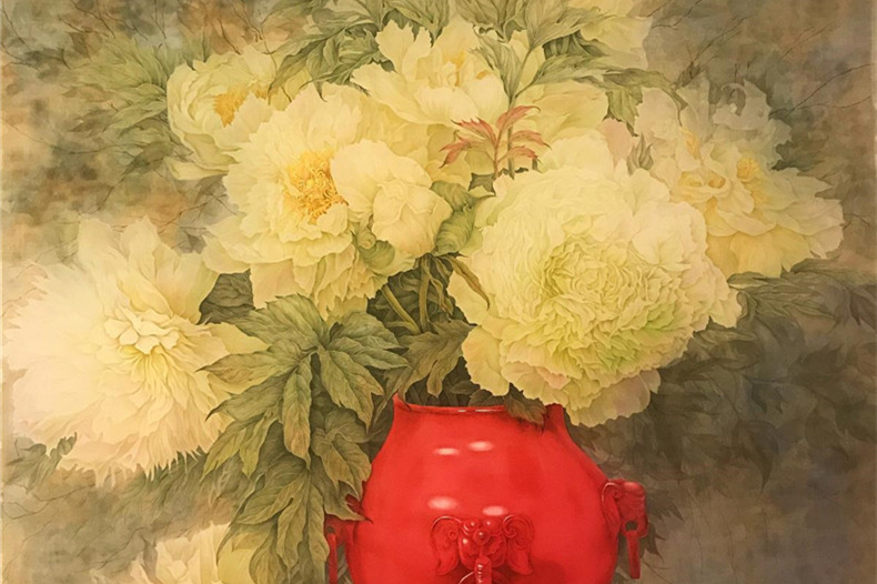 富貴平安，國(guó)色天香牡丹國(guó)畫(huà)欣賞