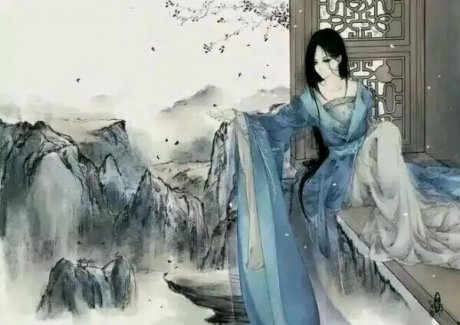 唯美古風(fēng)圖片:寒月退霜風(fēng)滿樓，夜靜人幽滿腔愁