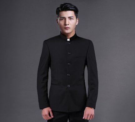 時(shí)尚家佳樂文學(xué)立領(lǐng)休閑男士中山裝