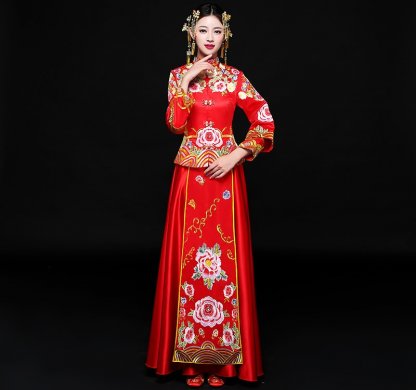 傳統(tǒng)經(jīng)典中式禮服，東方之美新娘禮服