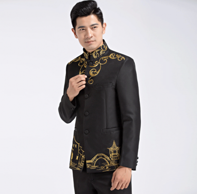 刺繡家佳樂文學中山裝