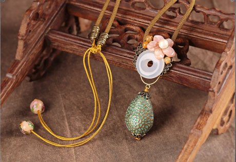 芳華如夢項鏈，別致典雅項鏈首飾